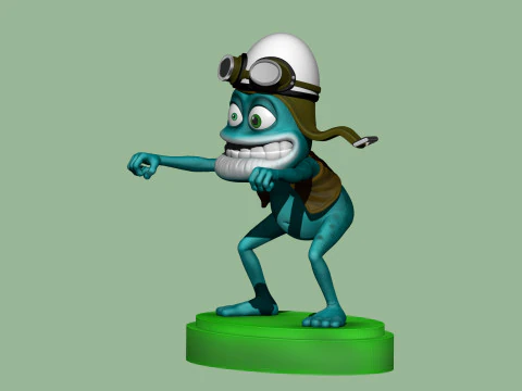 Crazy Frog STL 3D Print Model