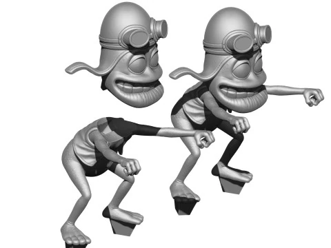 Crazy Frog STL 3D Print Model