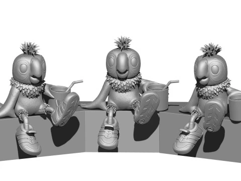 Kesha for 3d print STL 3D Model