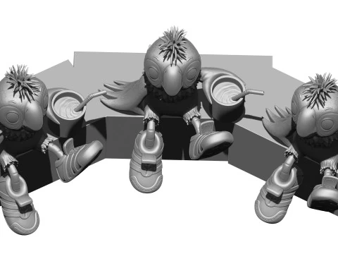 Kesha for 3d print STL 3D Model