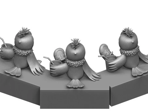 Kesha for 3d print STL 3D Model