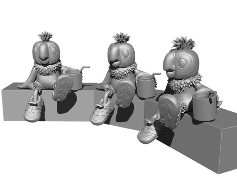 Kesha for 3d print STL 3D Model