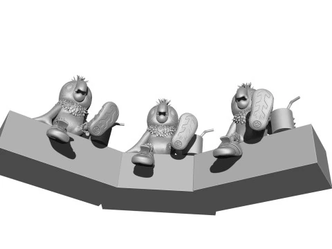 Kesha for 3d print STL 3D Model