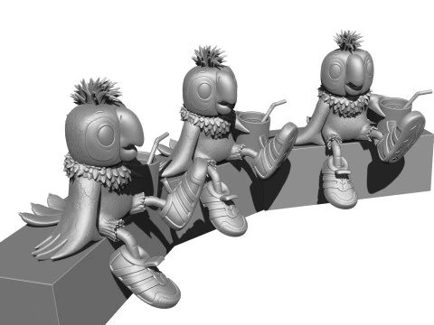 Kesha for 3d print STL 3D Model