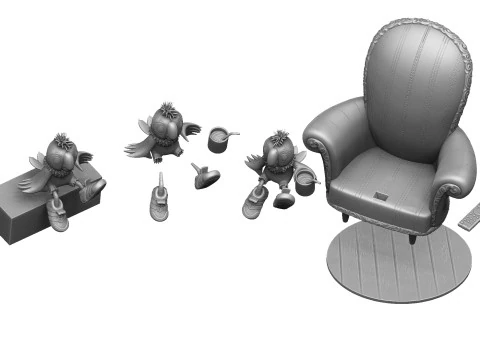 Kesha for 3d print STL 3D Model