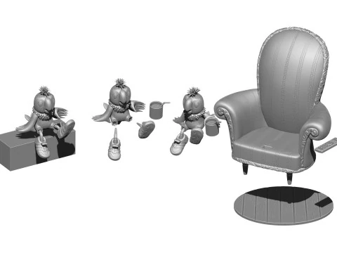 Kesha for 3d print STL 3D Model