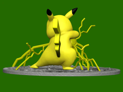 PIKACHU FOR 3D PRINT STL 3D Print Model
