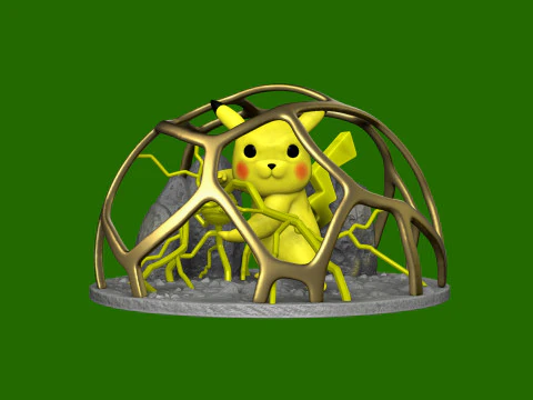 PIKACHU FOR 3D PRINT STL 3D Print Model