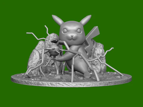 PIKACHU FOR 3D PRINT STL 3D Print Model