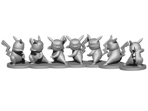 PIKACHU FOR 3D PRINT STL 3D Print Model
