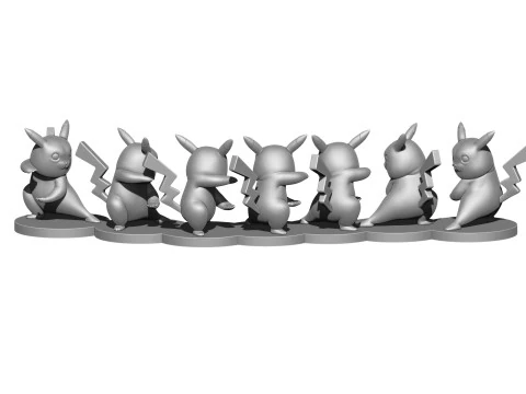 PIKACHU FOR 3D PRINT STL 3D Print Model