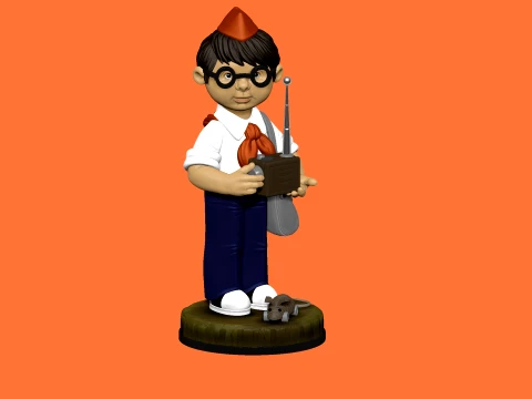 Ivashka pioneer for 3d printing STL 3D Print Model