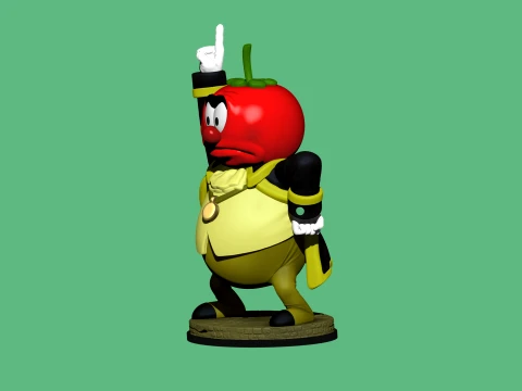 Signor Tomato STL 3D Model