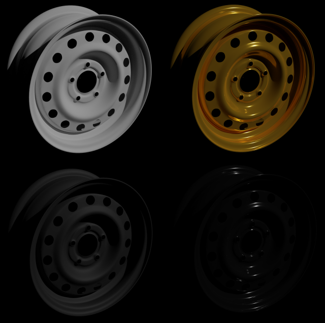 stamped steel rim 3Dモデル .c4d .max .obj .3ds .fbx .stl .blend 