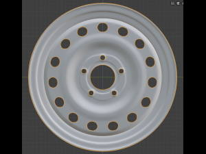 stamped steel rim 3Dモデル