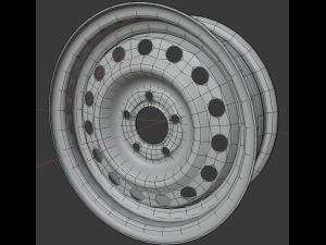 stamped steel rim 3Dモデル