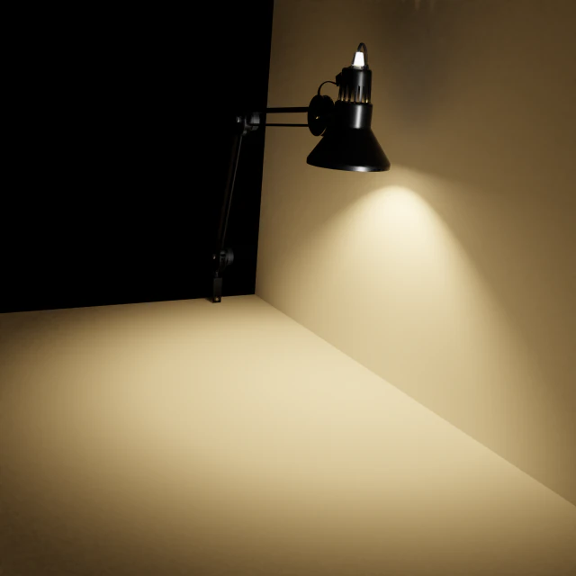 l&aacute;mpara de escritorio de metal Modelo 3D .c4d .max .obj .3ds .fbx .stl .blend 