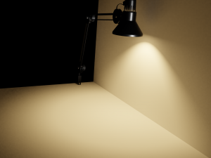 desk lamp of metal 3D Model
