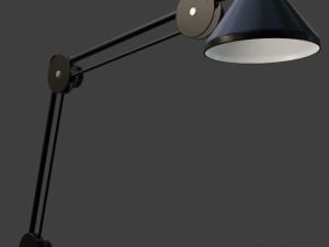 desk lamp of metal 3D Модель