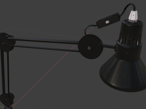 desk lamp of metal 3D Модель