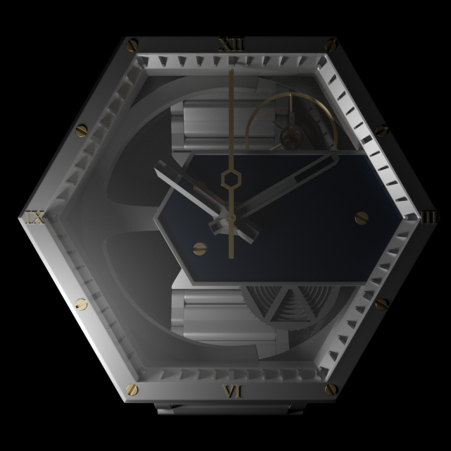 mechanical watch with original parts 3D मॉडल .c4d .max .obj .3ds .fbx .stl .blend 