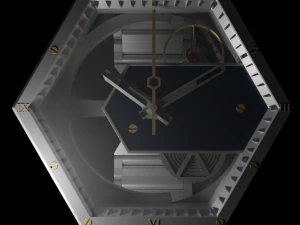 reloj mecanico con piezas originales Modelo 3D