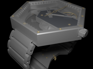 mechanical watch with original parts 3D मॉडल