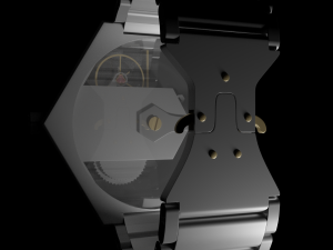 mechanical watch with original parts 3D मॉडल