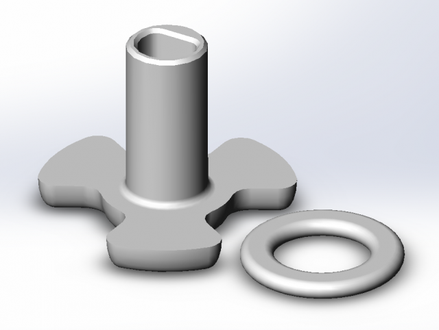 Microwave Motor Couplerrotor Model Cetak 3D .c4d .max .obj .3ds .fbx .stl .blend
