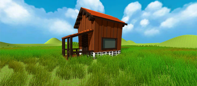 house lowpoly 3D Model .c4d .max .obj .3ds .fbx .stl .blend