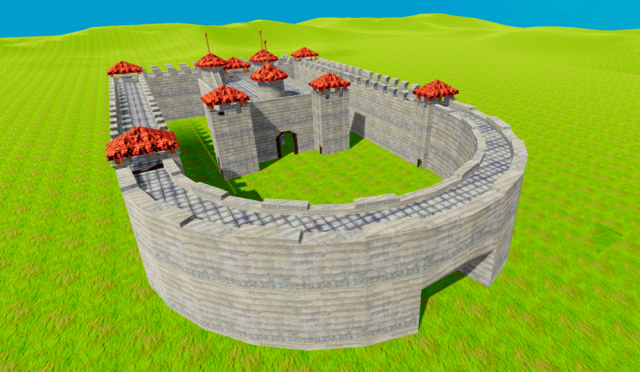 castle interiors exteriors Modèle 3D .c4d .max .obj .3ds .fbx .stl .blend 