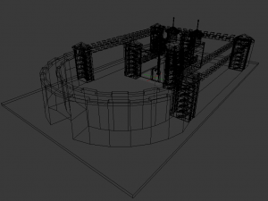 castle interiors exteriors Modèle 3D