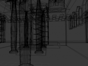 castle interiors exteriors Modèle 3D