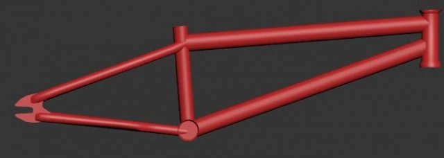bmx frame 3D Model .c4d .max .obj .3ds .fbx .stl .blend