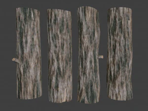 logs asset pack - low poly 3D Model