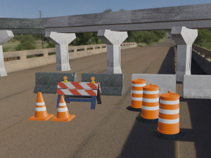 street asset pack low-poly 3D Model