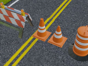 street asset pack low-poly 3D Model