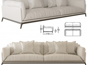 faubourg sofa 3D Model