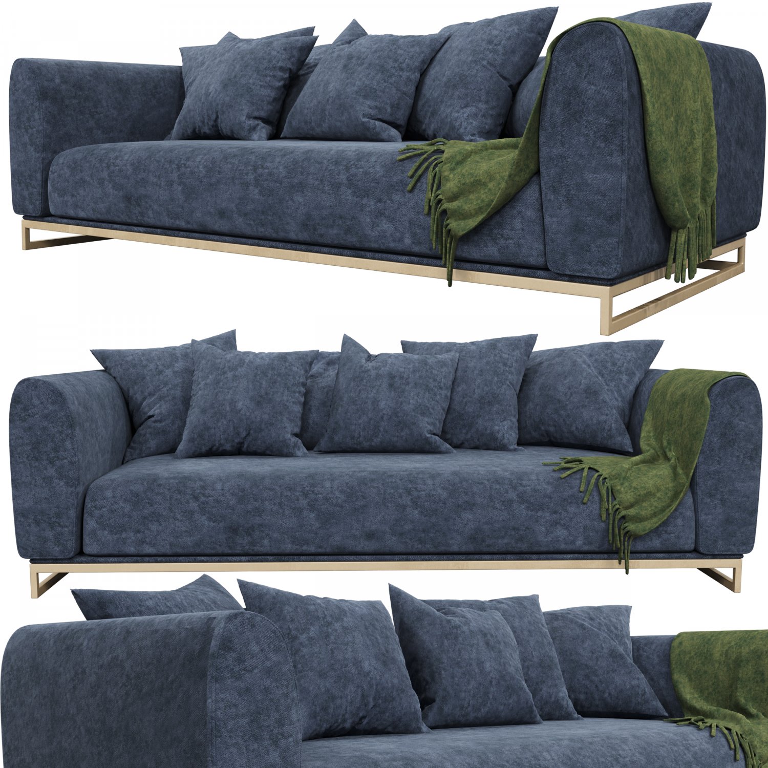Kits cascadia top blue sofa
