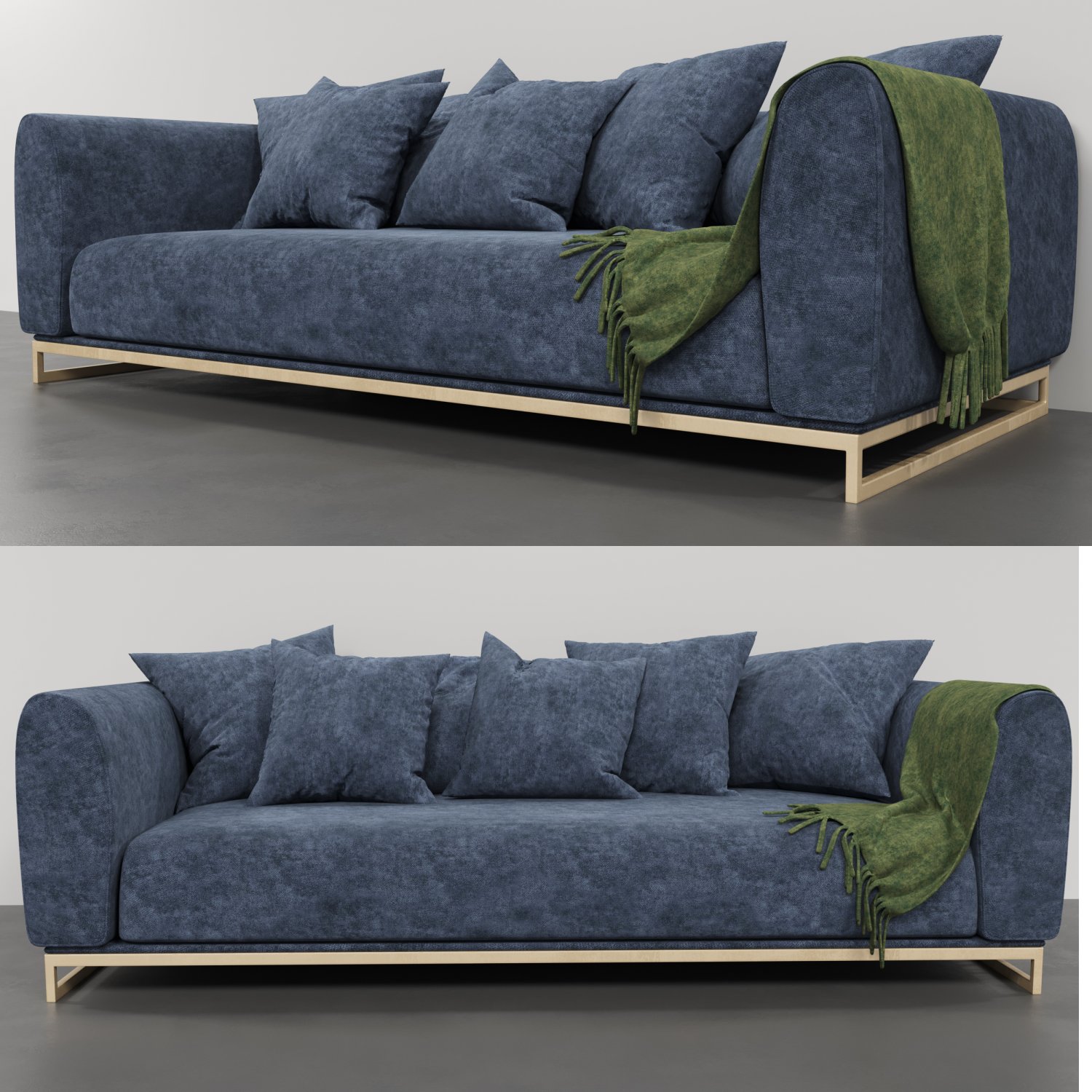 Kits cascadia sales blue sofa