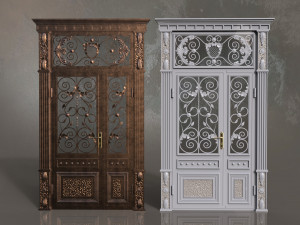 metal door 3D मॉडल