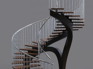 spiral staircase 3D मॉडल