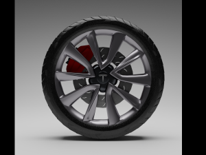 wheel tesla model 3-y 3D 모델