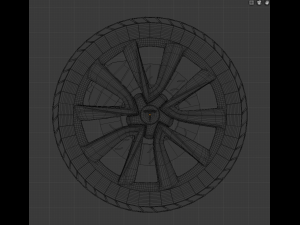 wheel tesla model 3-y Modèle 3D