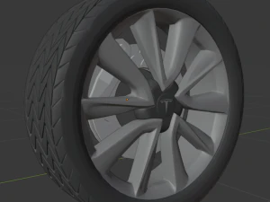 wheel tesla model 3-y 3D Model