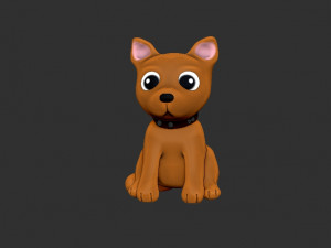 Dog chibi gift 3D Print Model