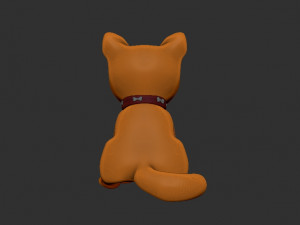 Dog chibi gift 3D Принт Модель
