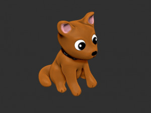 Dog chibi gift 3D Принт Модель