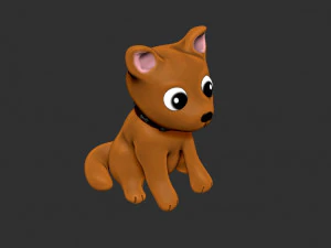 Dog chibi gift 3D Print Model