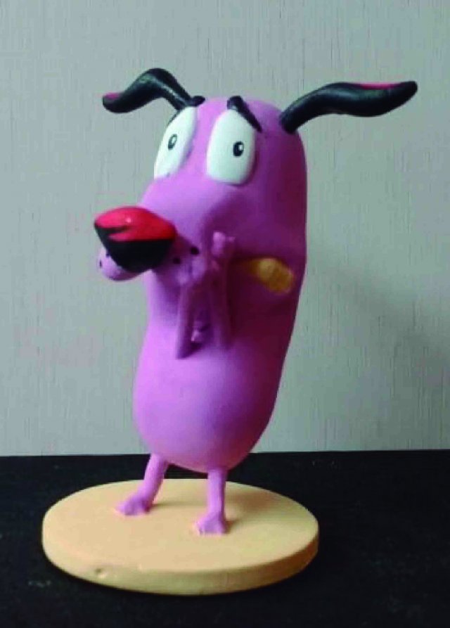 courage the cowardly dog figure Model Cetak 3D .c4d .max .obj .3ds .fbx .stl .blend